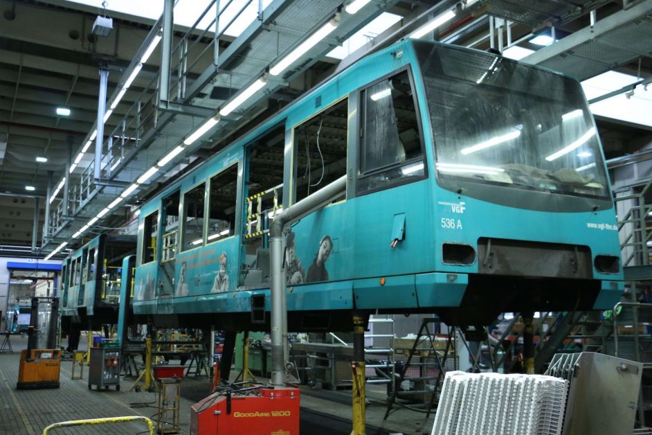 U4-Wagen bei der Wartung