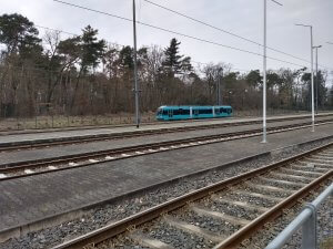 Haltestelle Deutsch-Bank-Park "Stadion"