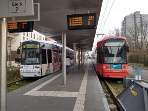 Die Endstation der Linie 18 am Gravensteiner-Platz