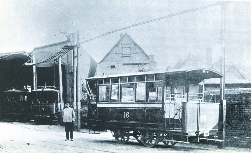 Historisches Schwarz-Weiß-Bild Betriebshof Gutleut